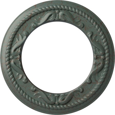 Ekena Millwork Roped Medway Medallion (Canopies up to 7 1/2"), 12 1/4"OD x 7 1/2"ID x 7/8"P, Cloud Burst Crackle CM12MECBC